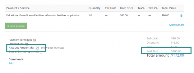 FAQ – I want to set a Past Due Amount on an Invoice – Yardbook Tutorials